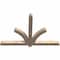 Ekena Millwork Redmond Smooth Timber Gable Bracket, Douglas Fir, 60"W x 40"H x 3 1/2"D x 3 1/2"F, 16/12 Pitch GBW060X40X0404RED00SDF - alternate 2